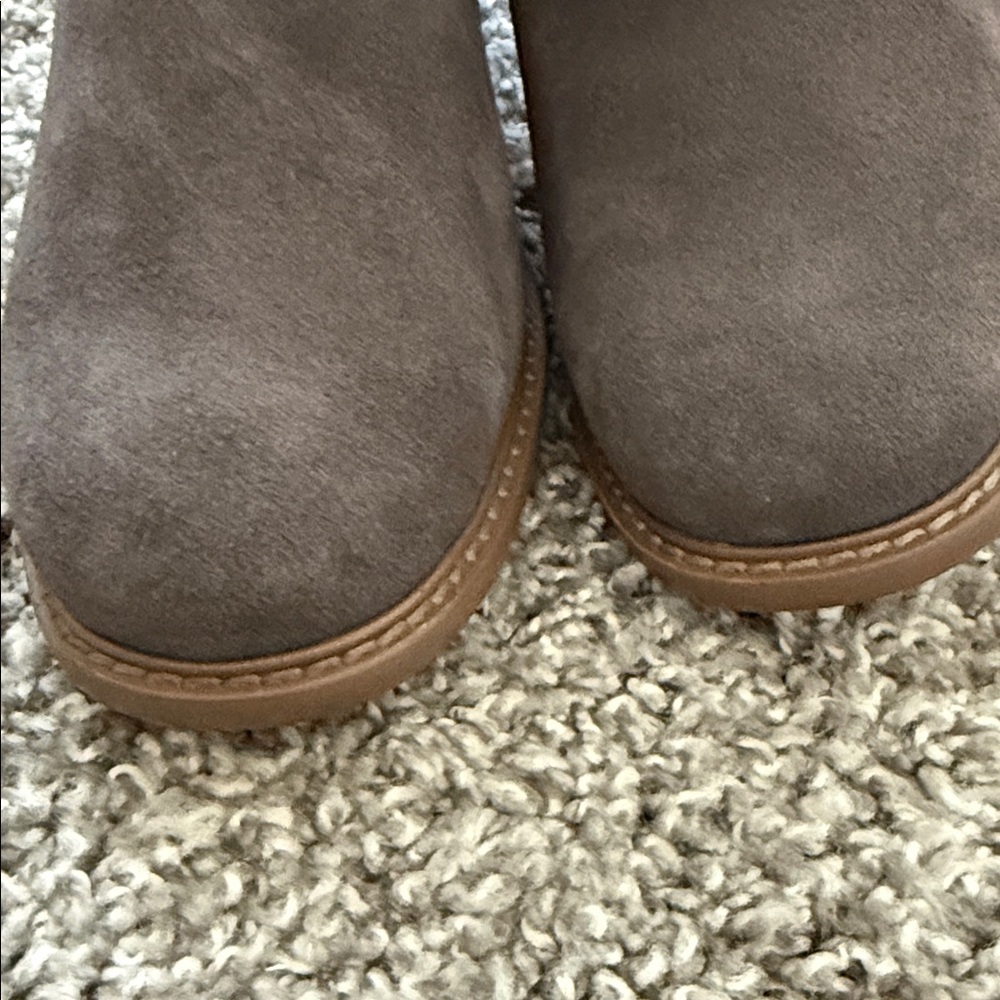 Kelsi Dagger Logan Grey Suede Leather Brooklyn Over The Knee Brown Heeled Boot 9 - Picture 10 of 10